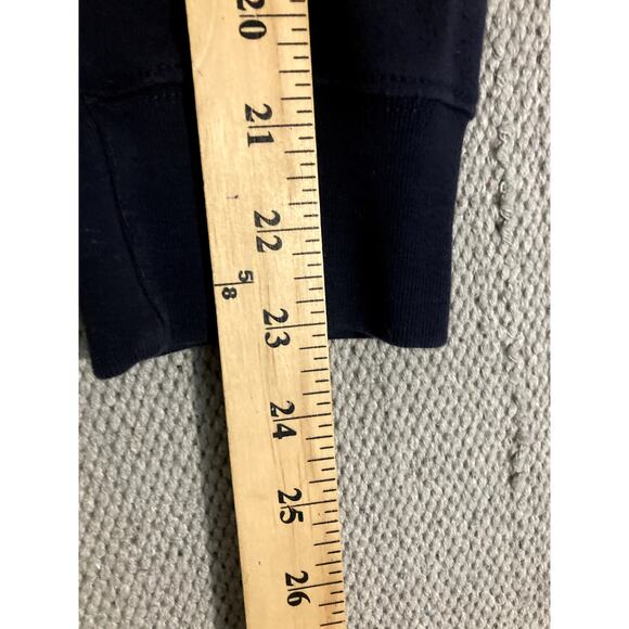 Nautica Vintage Quarter Zip Rugby Pullover Mens XL Red/Black Striped Sport Y2K - Picture 9 of 10